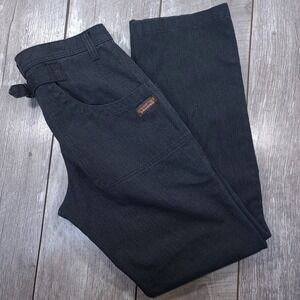 Patagonia Pants Womens 10 Black Iron Forge Hemp Canvas Double Knee Workwear